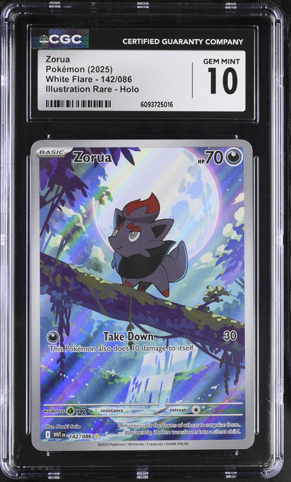 Zorua CGC Graded Gem Mint 10