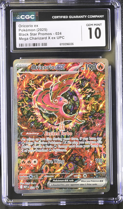 Oricorio ex Black Star Promo CGC Graded Gem Mint 10