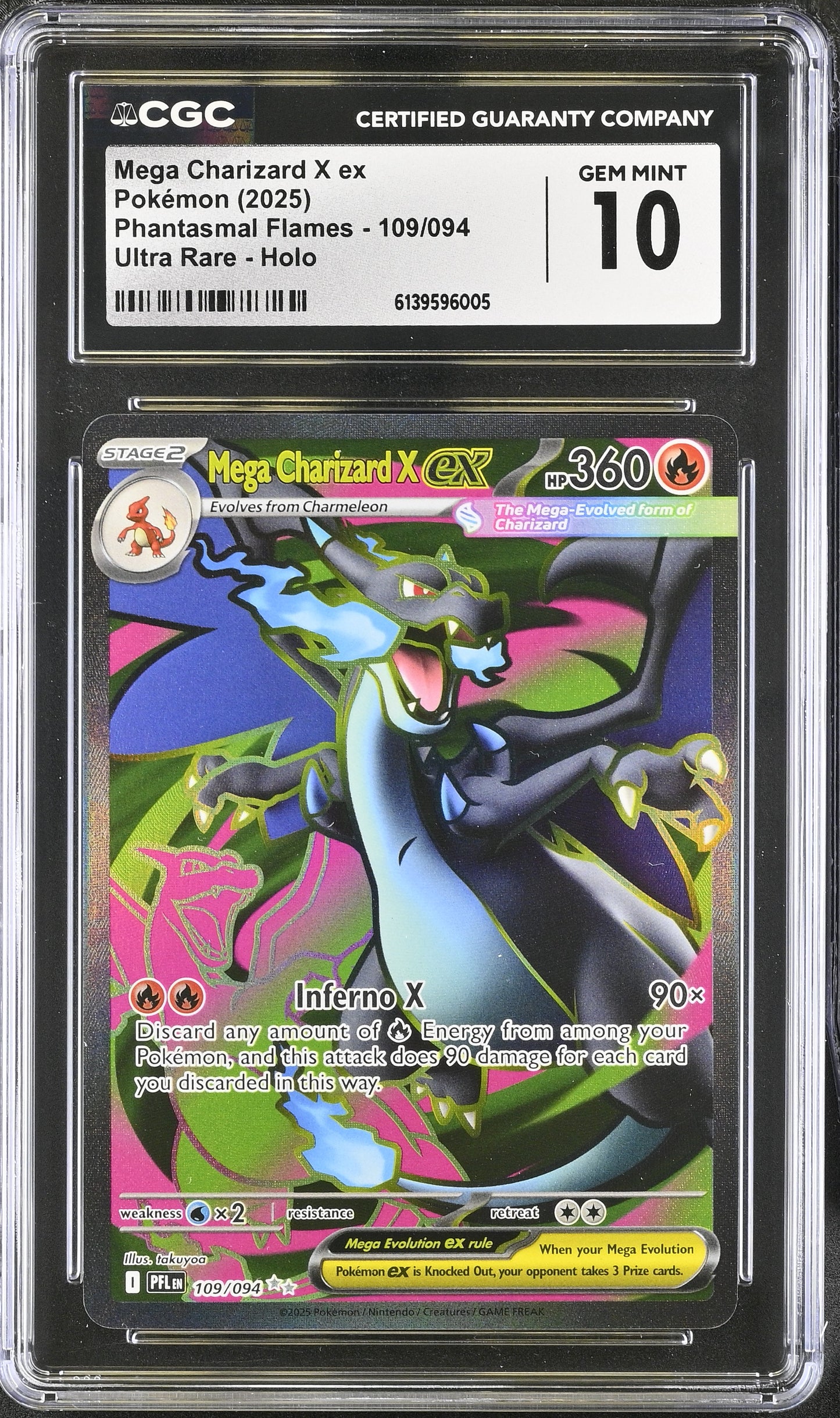 Mega Charizard X ex CGC Graded Gem Mint 10