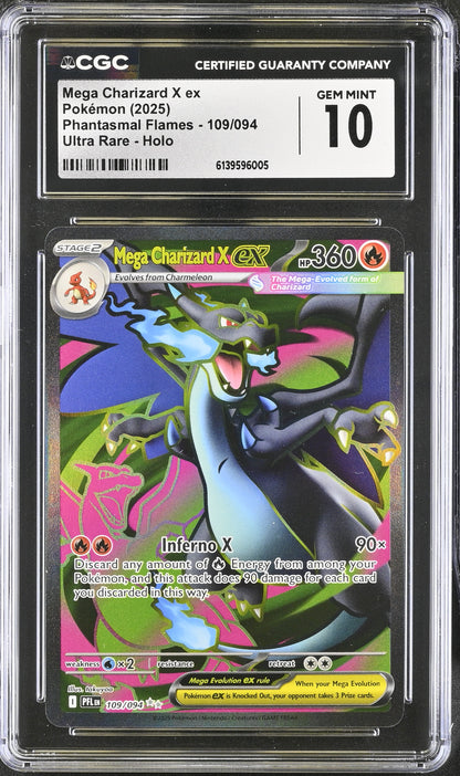 Mega Charizard X ex CGC Graded Gem Mint 10