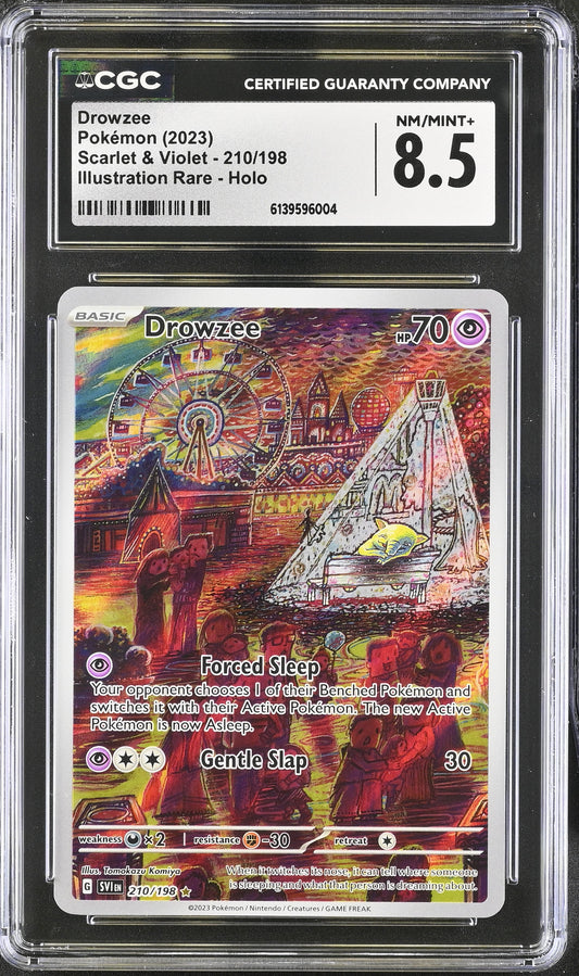 Drowzee CGC Graded NM/Mint+ 8.5