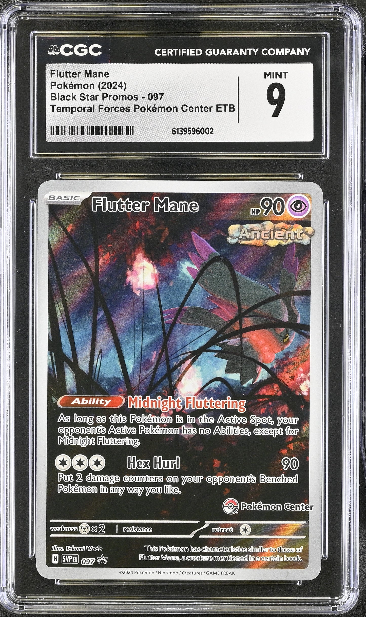 Flutter Mane Black Star Promo CGC Graded Mint 9