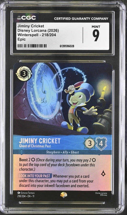 Jiminy Cricket - Ghost of Christmas Past CGC Graded Mint 9