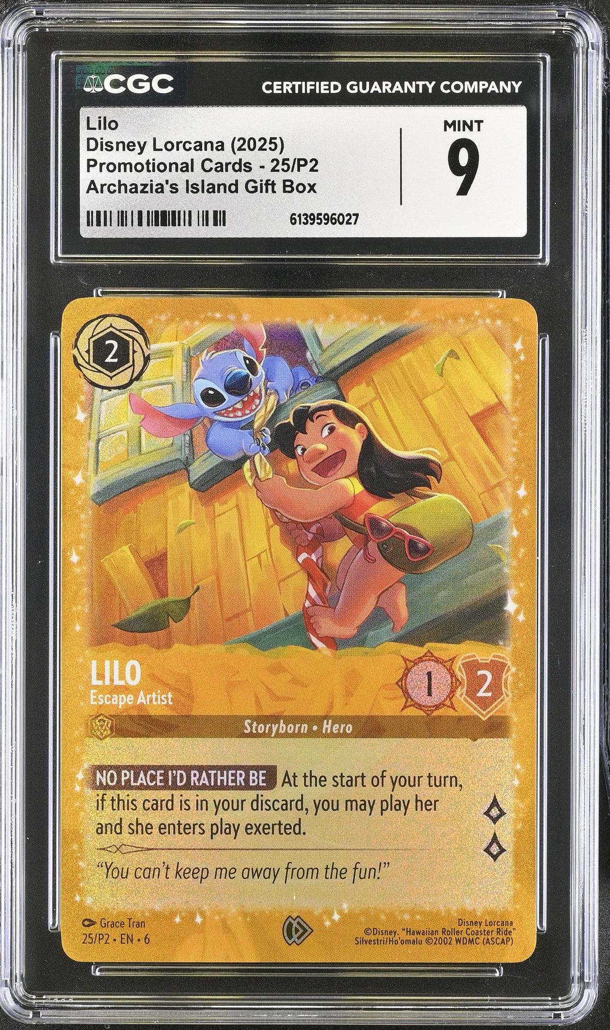 Lilo - Escape Artist CGC Graded Mint 9