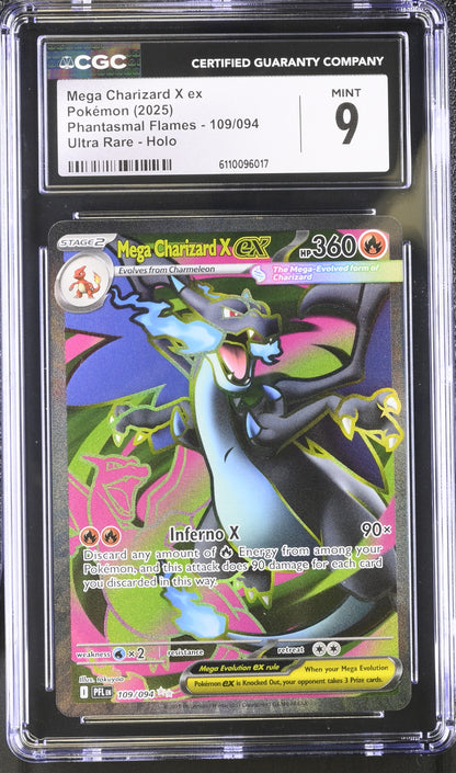 Mega Charizard X ex CGC Graded Mint 9