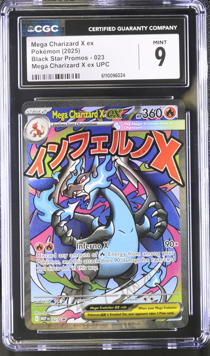 Mega Charizard X ex Black Star Promo CGC Graded Mint 9