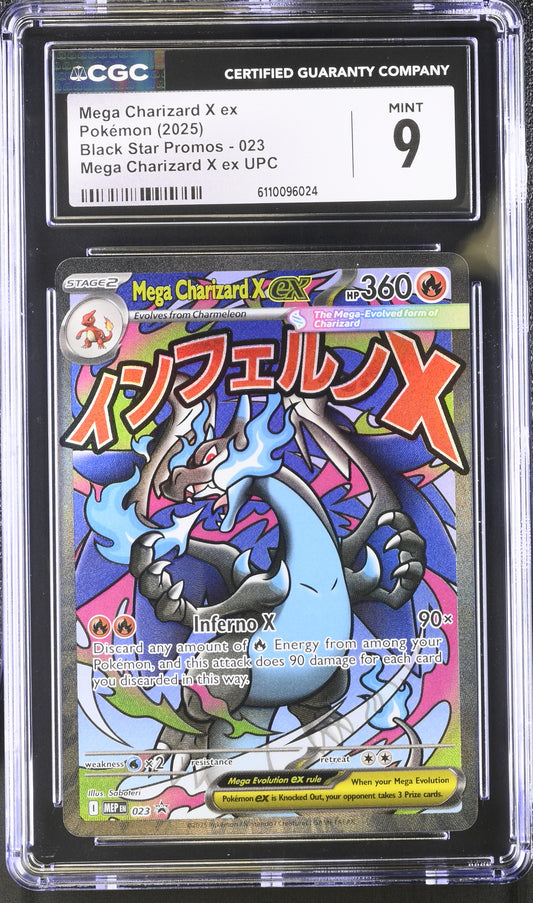 Mega Charizard X ex Black Star Promo CGC Graded Mint 9