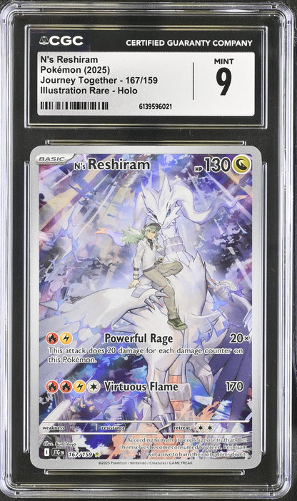N's Reshiram CGC Graded Mint 9
