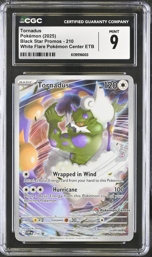Tornadus Black Star Promo CGC Graded Mint 9